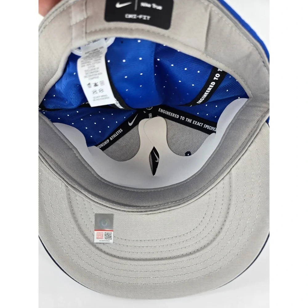 Nike BYU‎ Cougars Flat Bill Cap Hat Adult 7 5/8 True Navy Blue Brigham Young New